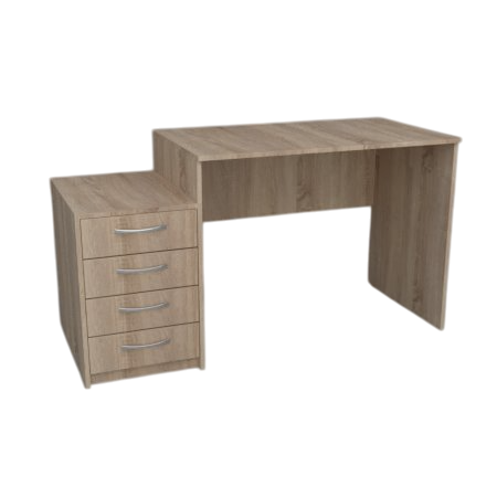 Стіл комп'ютерний ПРОЕКТ МЕБЛІ 1385*550*756 СК-ОФ-01 дуб аппалачі